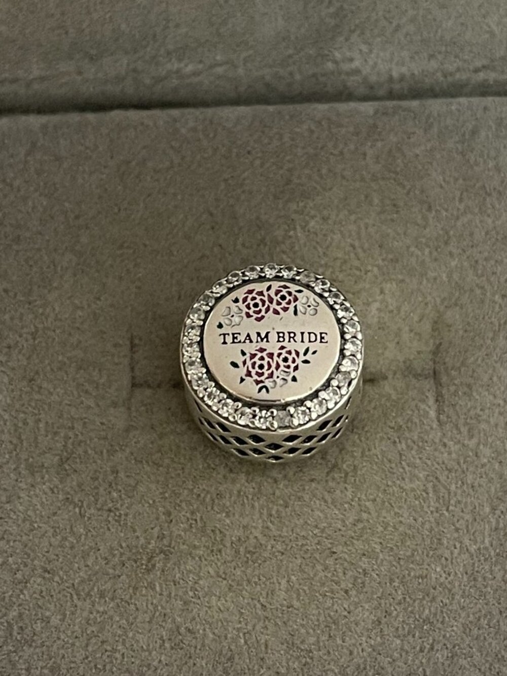 Pandora Team Bride Charm Sterling Silver Bead